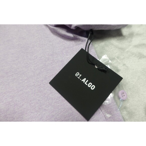 01. Algo Performance Men's Large Purple SPF 40 Moisture Wicking Polo Shirt NWT - Picture 7 of 9